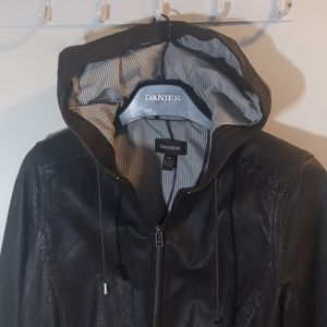Danier leather hooded jacket